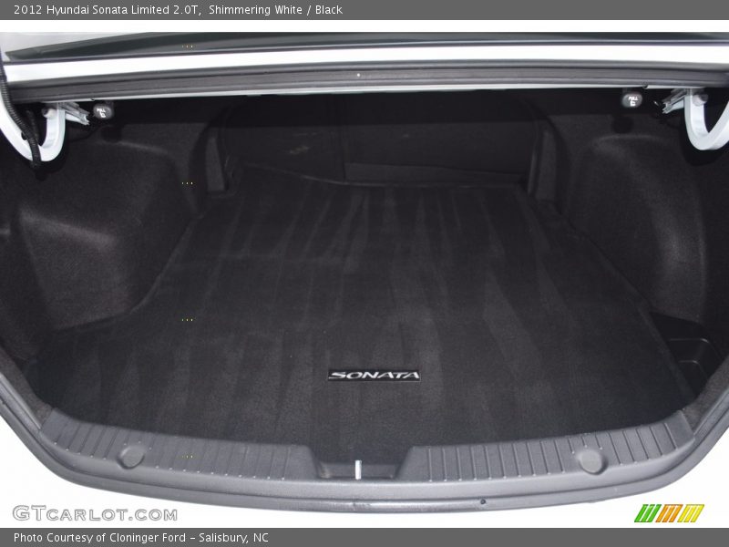 Shimmering White / Black 2012 Hyundai Sonata Limited 2.0T