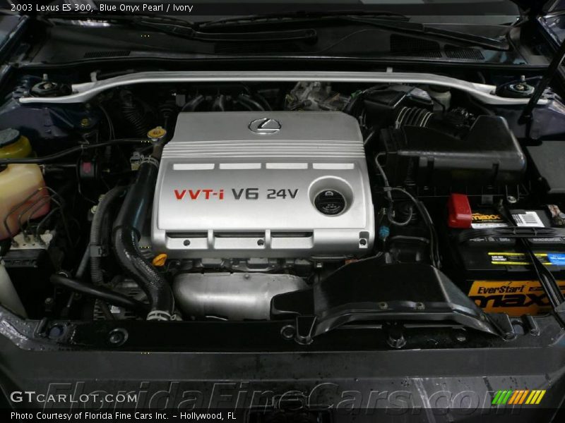 Blue Onyx Pearl / Ivory 2003 Lexus ES 300