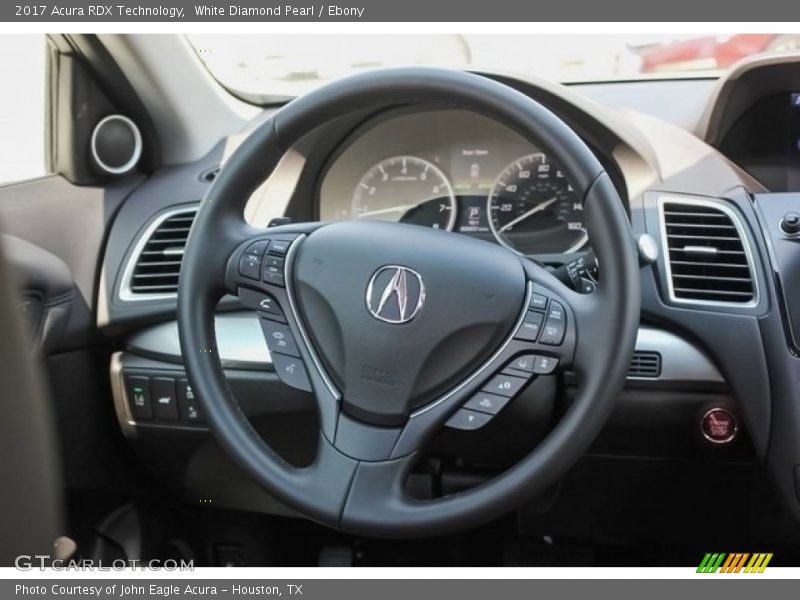 White Diamond Pearl / Ebony 2017 Acura RDX Technology
