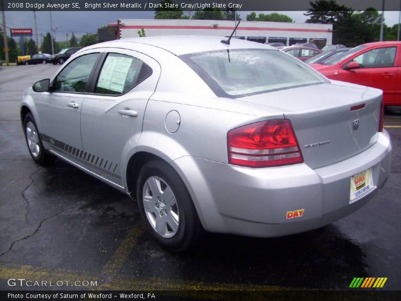 Bright Silver Metallic / Dark Slate Gray/Light Slate Gray 2008 Dodge Avenger SE