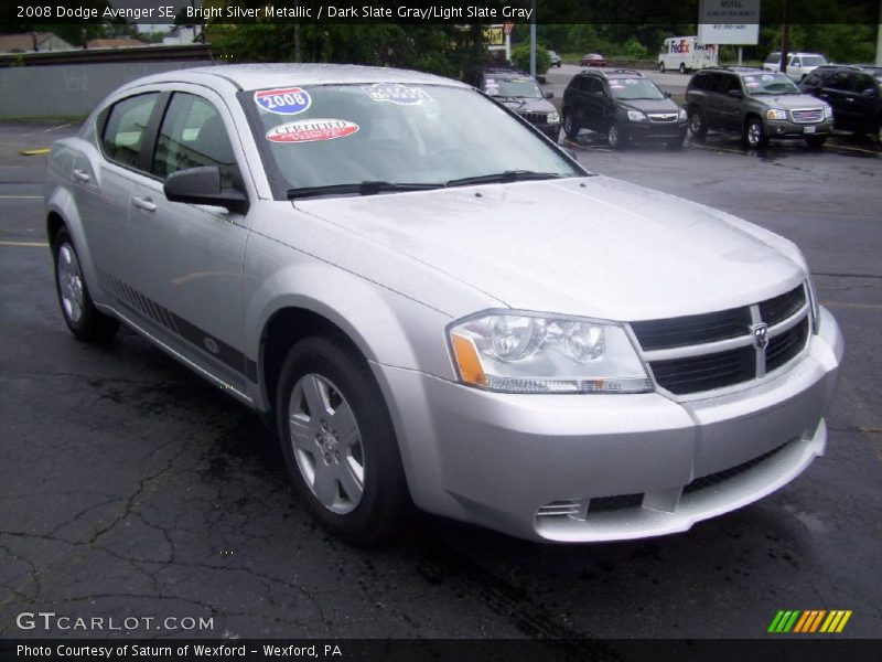 Bright Silver Metallic / Dark Slate Gray/Light Slate Gray 2008 Dodge Avenger SE