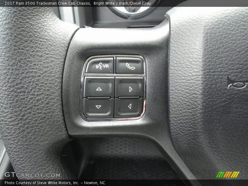 Bright White / Black/Diesel Gray 2017 Ram 3500 Tradesman Crew Cab Chassis