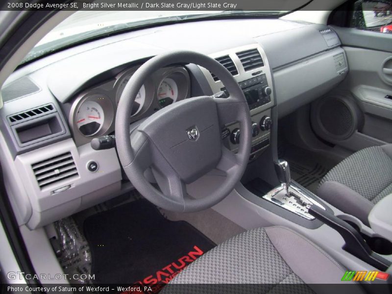 Bright Silver Metallic / Dark Slate Gray/Light Slate Gray 2008 Dodge Avenger SE