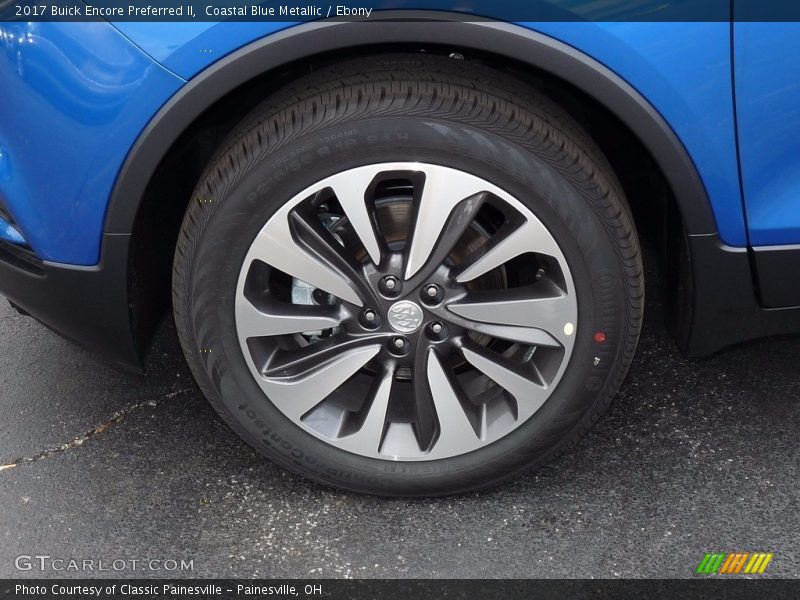 Coastal Blue Metallic / Ebony 2017 Buick Encore Preferred II