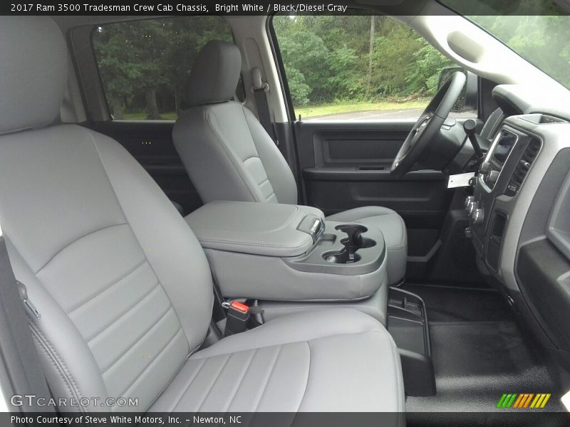 Bright White / Black/Diesel Gray 2017 Ram 3500 Tradesman Crew Cab Chassis