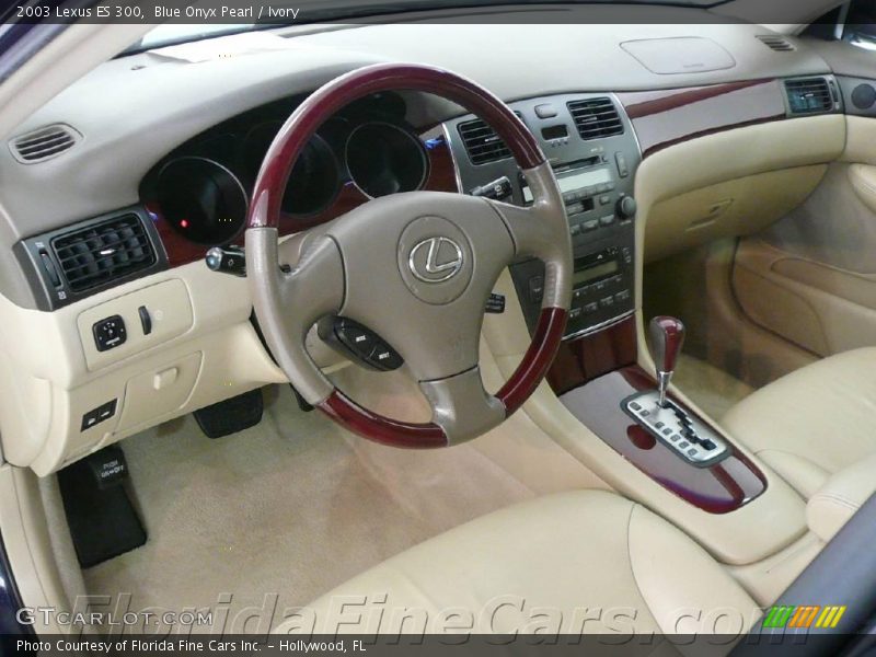 Blue Onyx Pearl / Ivory 2003 Lexus ES 300