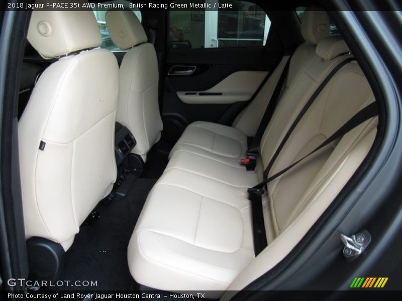 Rear Seat of 2018 F-PACE 35t AWD Premium