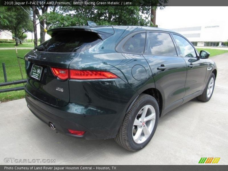 British Racing Green Metallic / Latte 2018 Jaguar F-PACE 35t AWD Premium