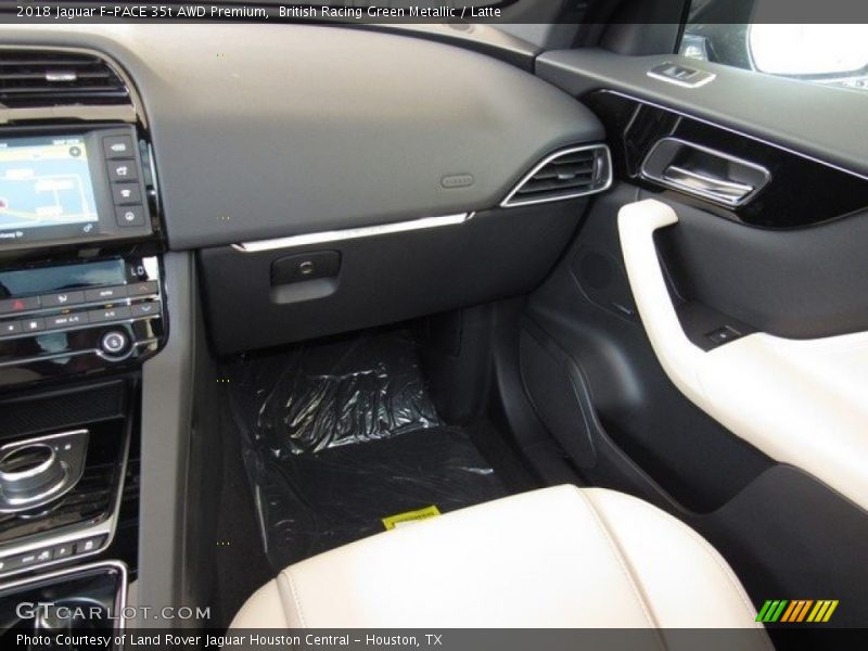 British Racing Green Metallic / Latte 2018 Jaguar F-PACE 35t AWD Premium