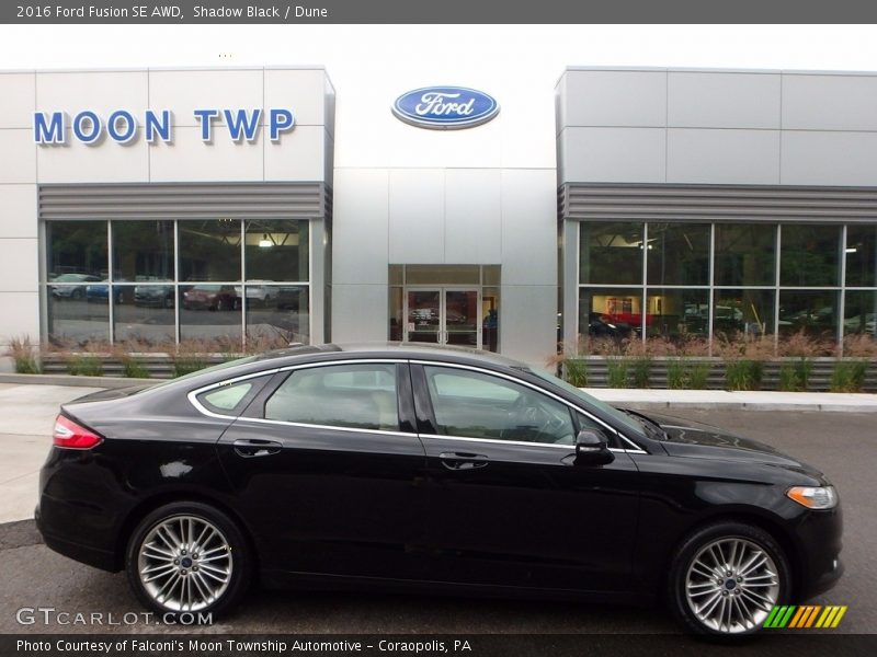 Shadow Black / Dune 2016 Ford Fusion SE AWD