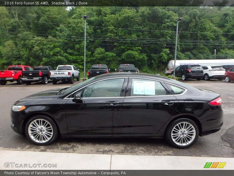 Shadow Black / Dune 2016 Ford Fusion SE AWD