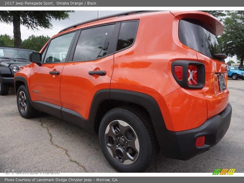 Omaha Orange / Black 2017 Jeep Renegade Sport