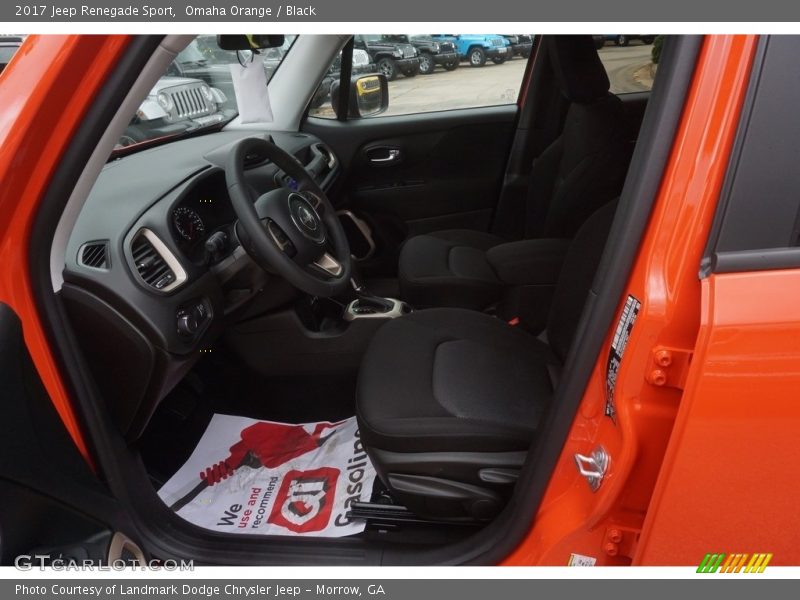 Omaha Orange / Black 2017 Jeep Renegade Sport
