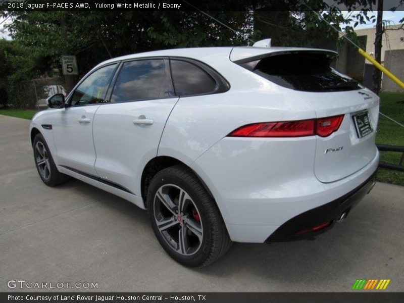 Yulong White Metallic / Ebony 2018 Jaguar F-PACE S AWD