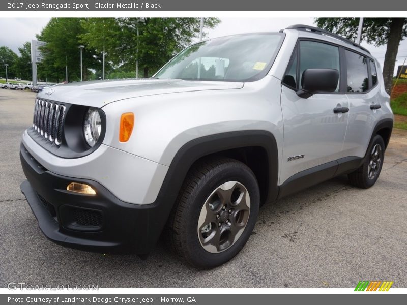 Glacier Metallic / Black 2017 Jeep Renegade Sport