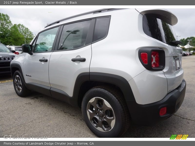 Glacier Metallic / Black 2017 Jeep Renegade Sport