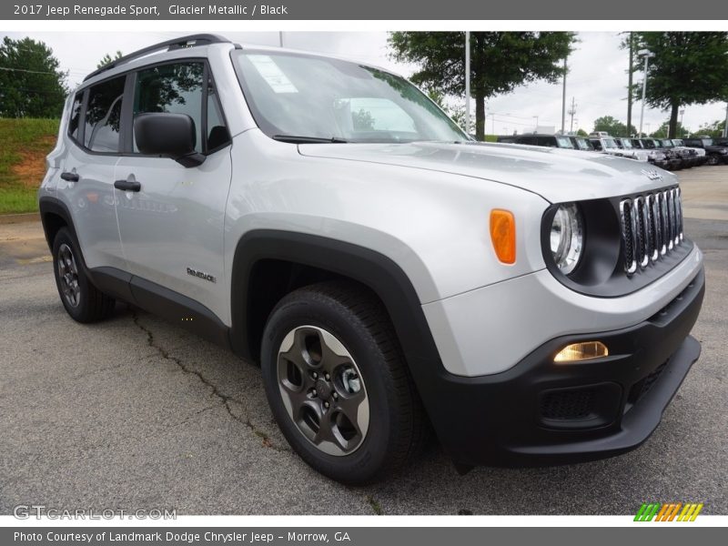 Glacier Metallic / Black 2017 Jeep Renegade Sport