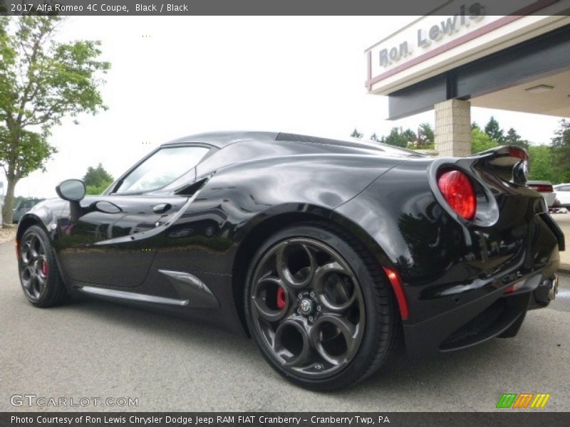 Black / Black 2017 Alfa Romeo 4C Coupe