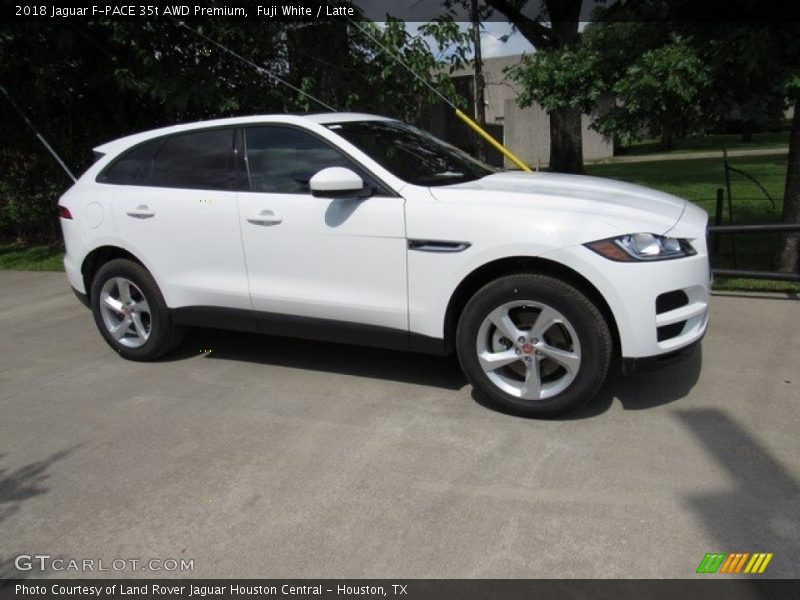 Fuji White / Latte 2018 Jaguar F-PACE 35t AWD Premium