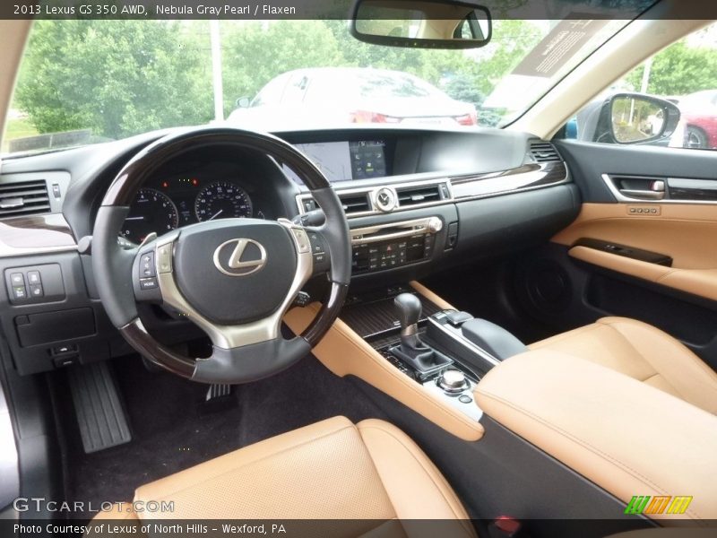 Nebula Gray Pearl / Flaxen 2013 Lexus GS 350 AWD