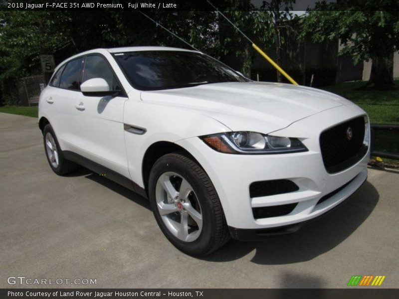 Fuji White / Latte 2018 Jaguar F-PACE 35t AWD Premium
