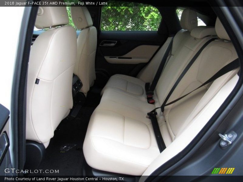Rear Seat of 2018 F-PACE 35t AWD Premium