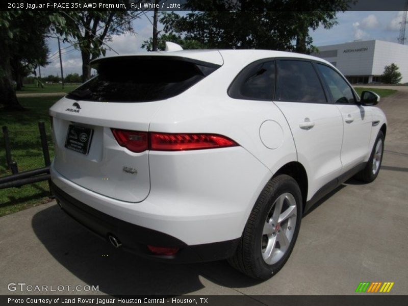 Fuji White / Latte 2018 Jaguar F-PACE 35t AWD Premium