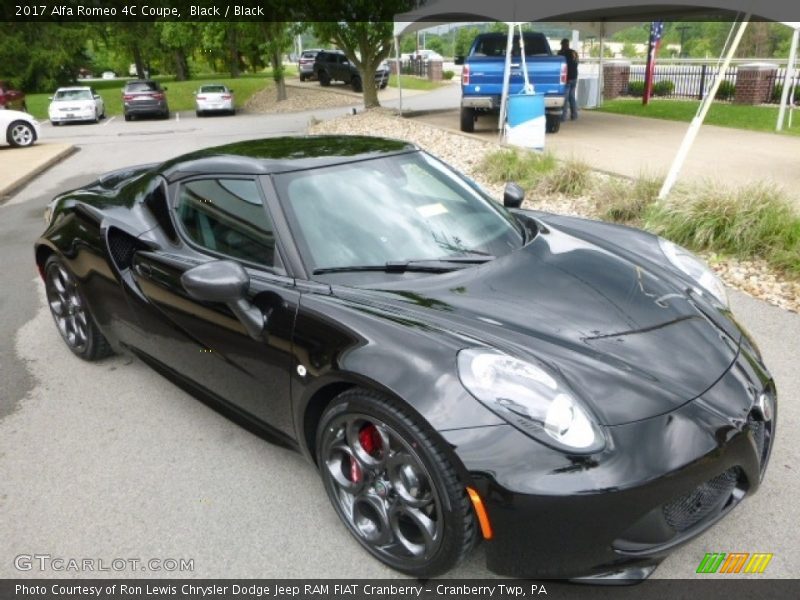 Black / Black 2017 Alfa Romeo 4C Coupe