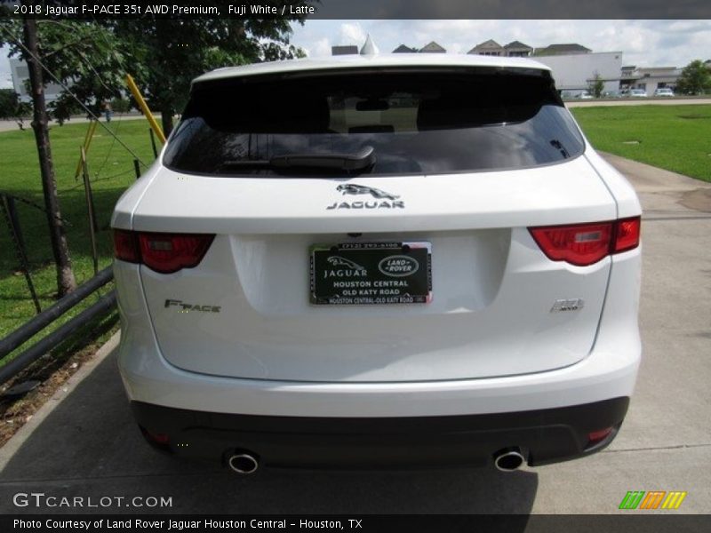 Fuji White / Latte 2018 Jaguar F-PACE 35t AWD Premium