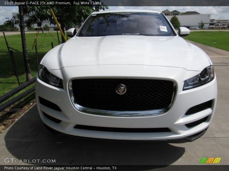 Fuji White / Latte 2018 Jaguar F-PACE 35t AWD Premium