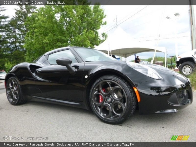 Black / Black 2017 Alfa Romeo 4C Coupe
