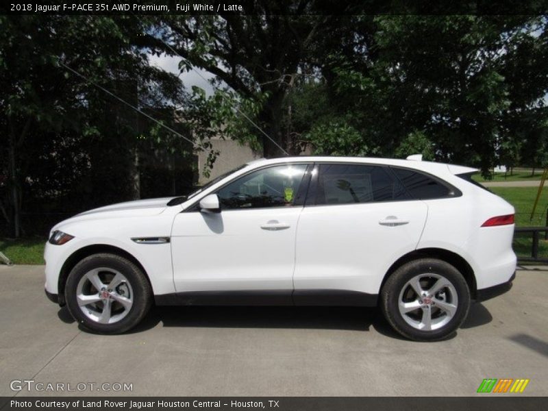 Fuji White / Latte 2018 Jaguar F-PACE 35t AWD Premium