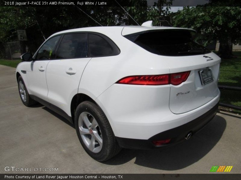 Fuji White / Latte 2018 Jaguar F-PACE 35t AWD Premium