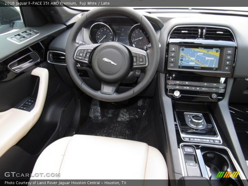 Fuji White / Latte 2018 Jaguar F-PACE 35t AWD Premium