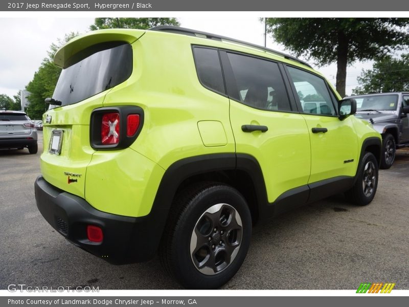 Hypergreen / Black 2017 Jeep Renegade Sport