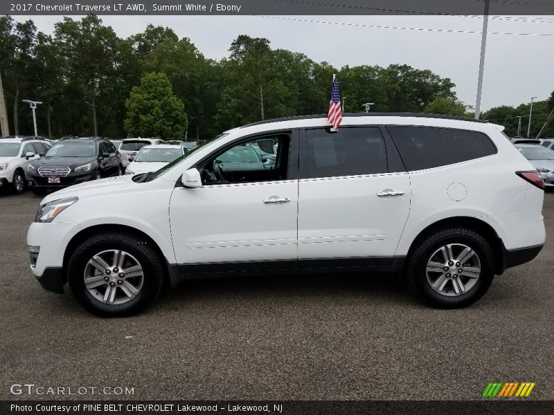 Summit White / Ebony 2017 Chevrolet Traverse LT AWD