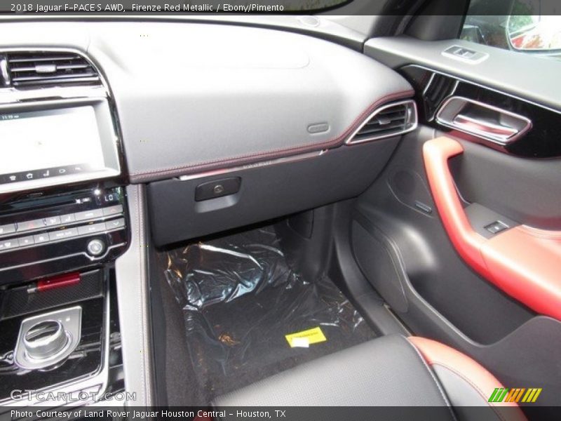 Firenze Red Metallic / Ebony/Pimento 2018 Jaguar F-PACE S AWD