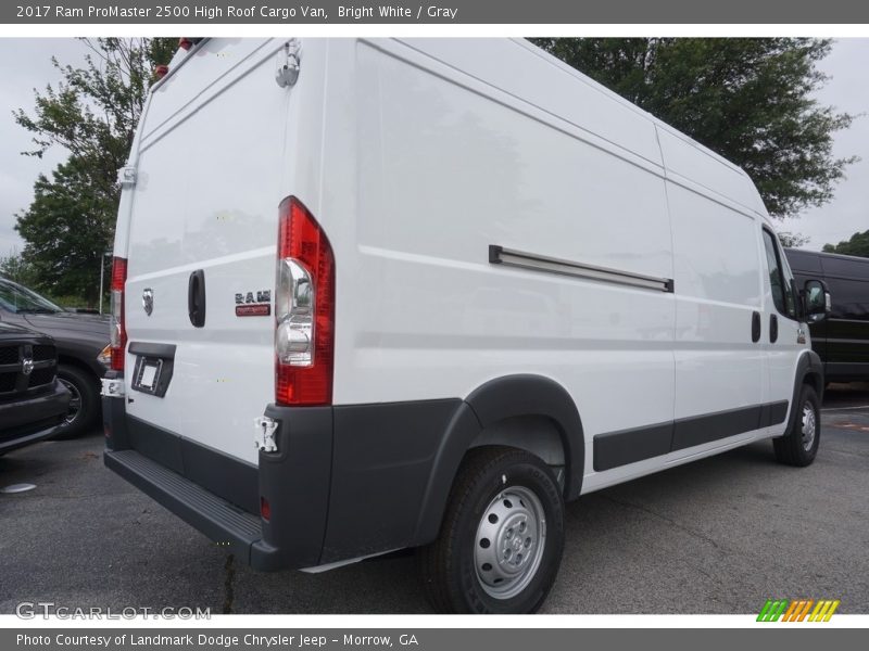 Bright White / Gray 2017 Ram ProMaster 2500 High Roof Cargo Van