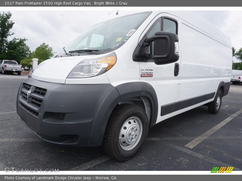 Bright White / Gray 2017 Ram ProMaster 3500 High Roof Cargo Van