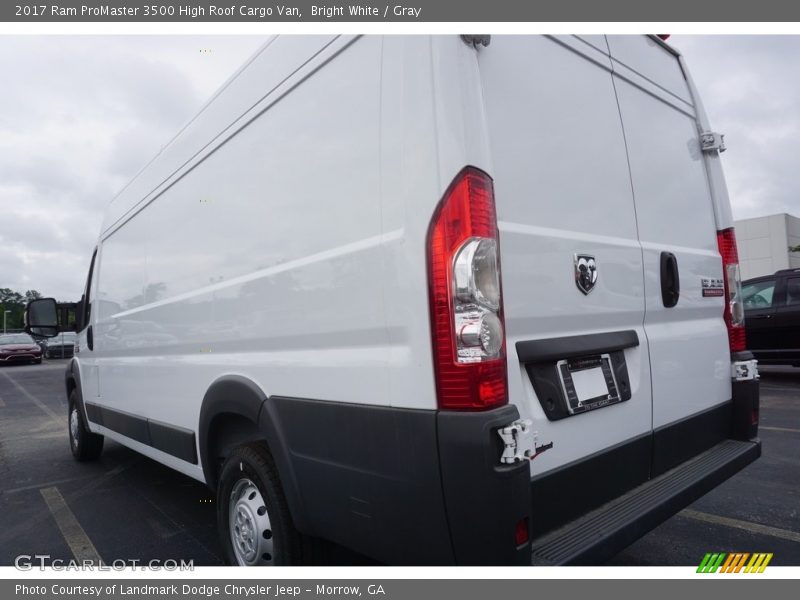 Bright White / Gray 2017 Ram ProMaster 3500 High Roof Cargo Van