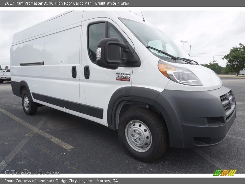 Bright White / Gray 2017 Ram ProMaster 3500 High Roof Cargo Van