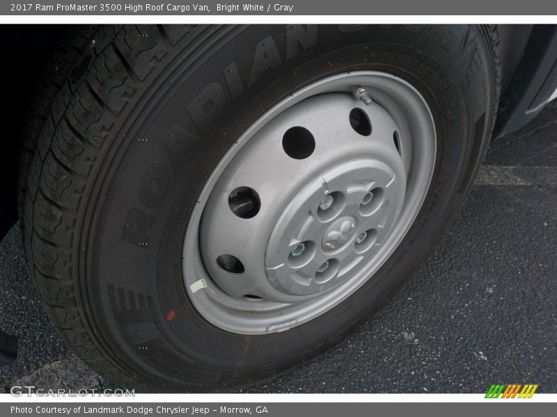 Bright White / Gray 2017 Ram ProMaster 3500 High Roof Cargo Van