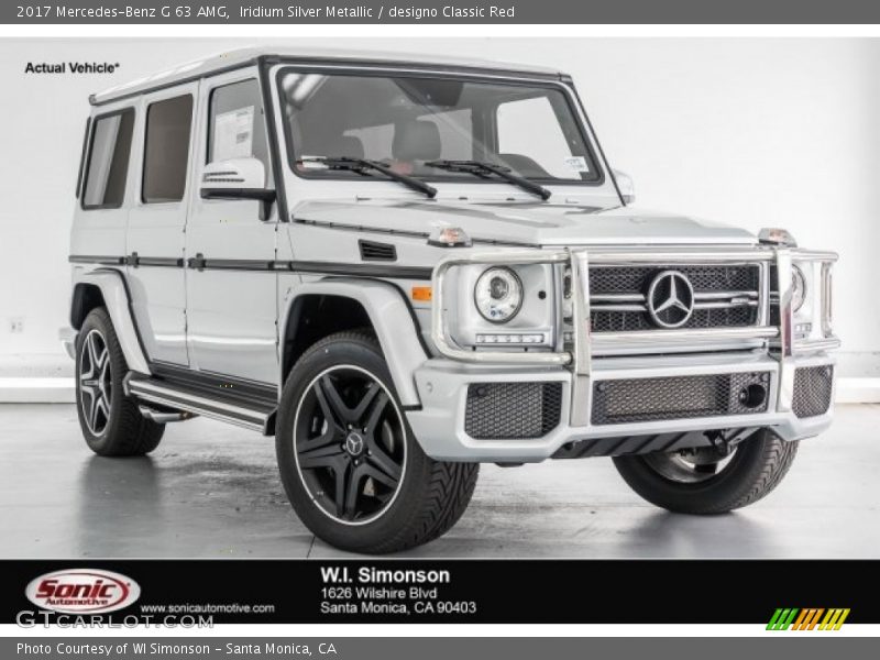 Iridium Silver Metallic / designo Classic Red 2017 Mercedes-Benz G 63 AMG