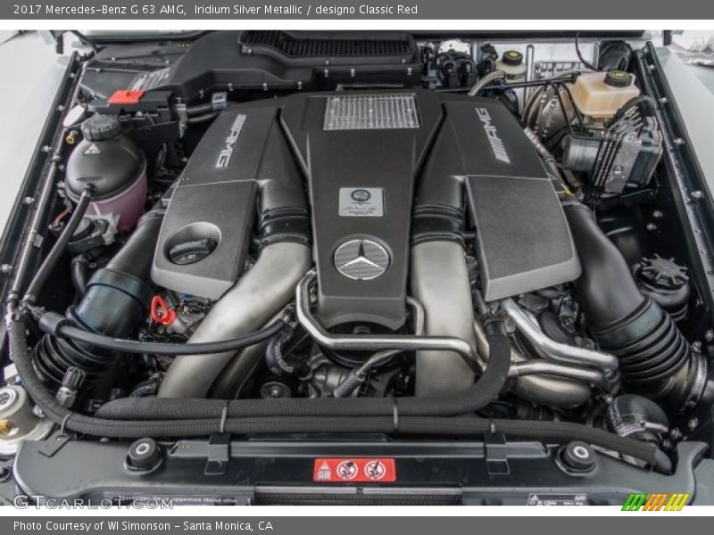  2017 G 63 AMG Engine - 5.5 Liter AMG biturbo DOHC 32-Valve VVT V8