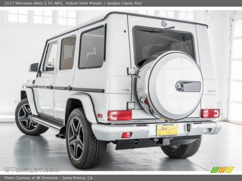 Iridium Silver Metallic / designo Classic Red 2017 Mercedes-Benz G 63 AMG