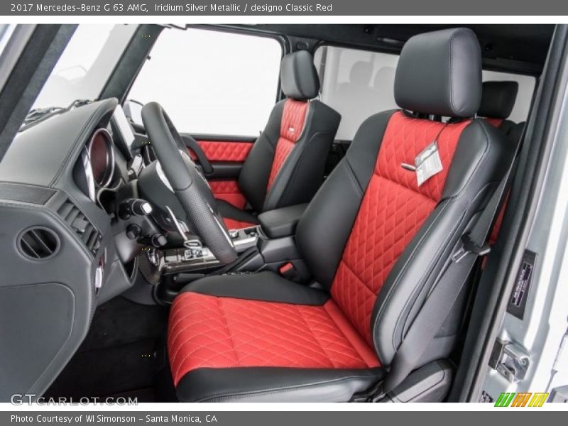  2017 G 63 AMG designo Classic Red Interior