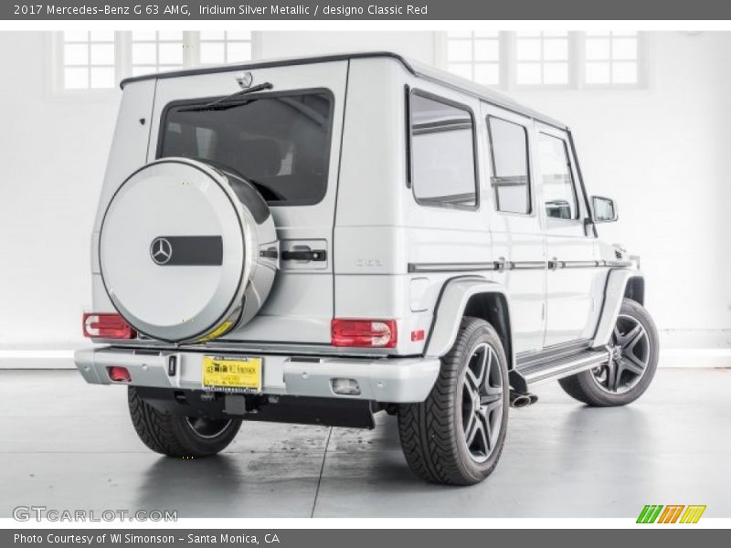 Iridium Silver Metallic / designo Classic Red 2017 Mercedes-Benz G 63 AMG