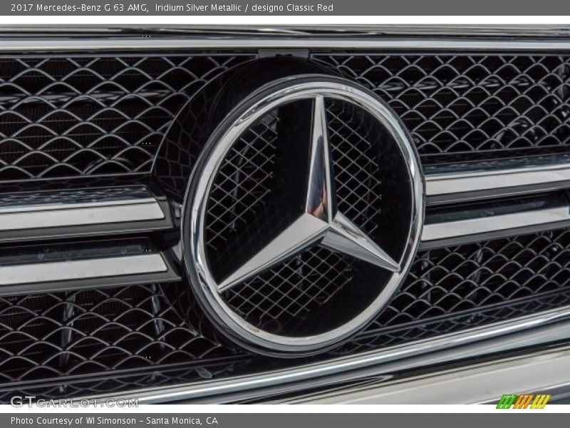 Iridium Silver Metallic / designo Classic Red 2017 Mercedes-Benz G 63 AMG