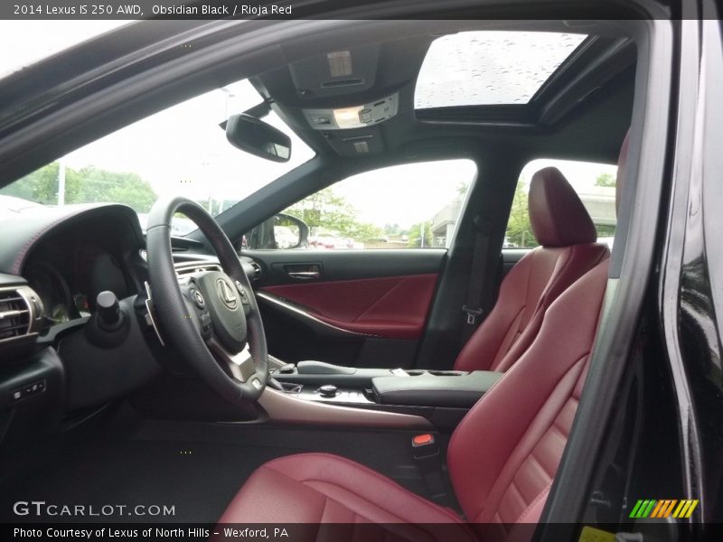 Obsidian Black / Rioja Red 2014 Lexus IS 250 AWD