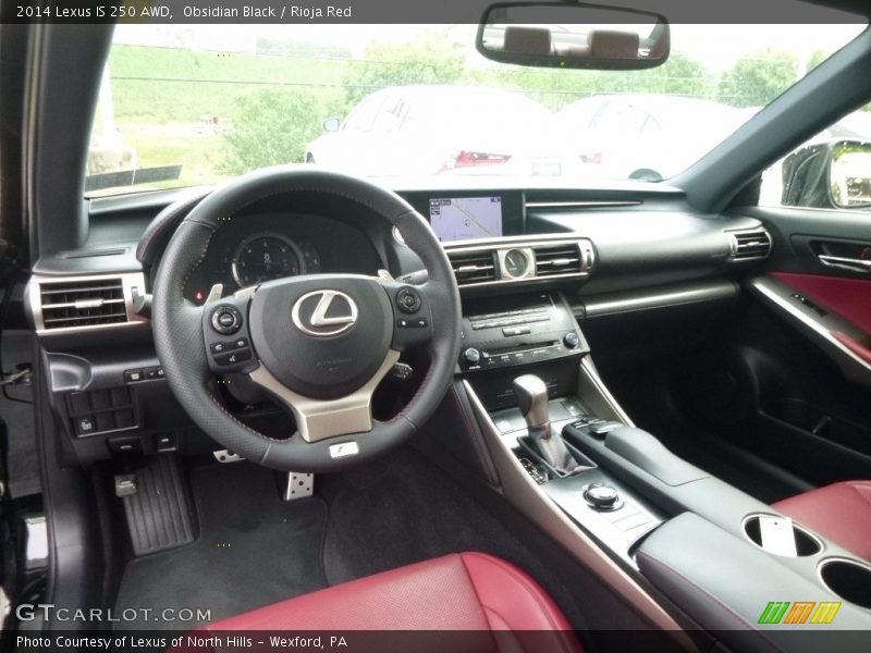 Obsidian Black / Rioja Red 2014 Lexus IS 250 AWD